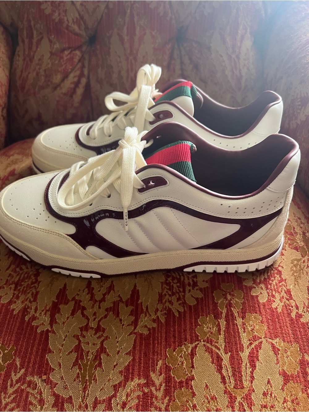 Gucci Re-Web Rosso Ancora Sneakers